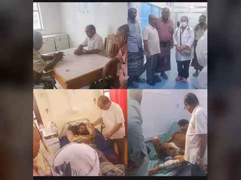 مدير الخدمات الطبية يزور مستشفيي عبود وباصهيب بعيد الفطر المبارك