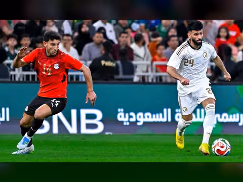 المنتخب المصري يتغلب على نظيره المنتخب السعودي وديا