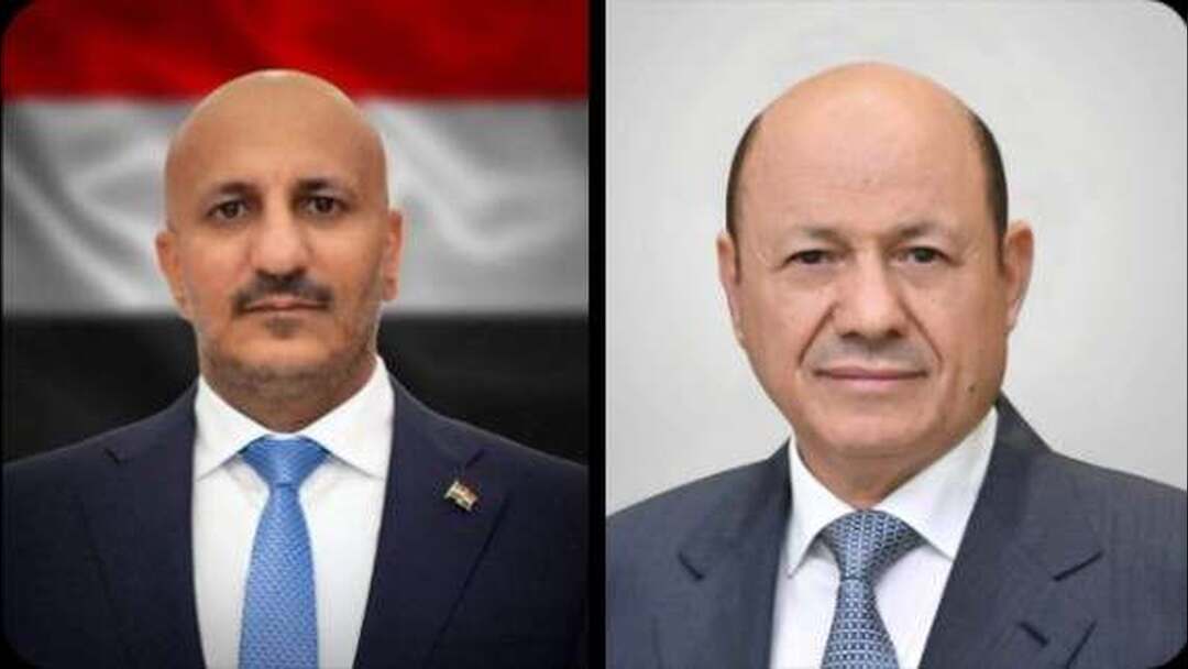 رئيس مجلس القيادة يطلع من عضو المجلس طارق صالح على آثار المنخفض الجوي في المديريات الغربية