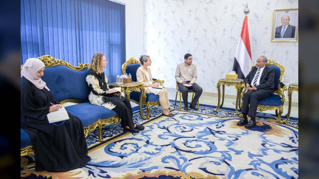 عضو مجلس القيادة الرئاسي محمود الصبيحي يستقبل في عدن سفيرة هولندا