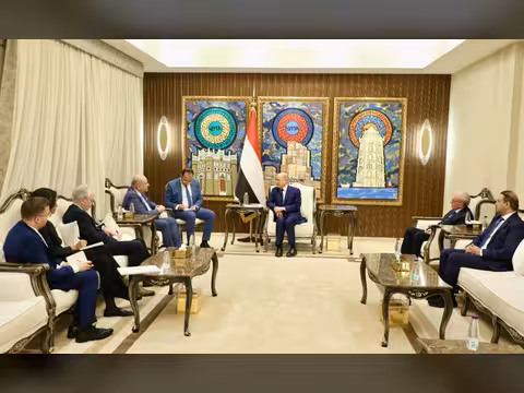 الرئيس العليمي يستقبل نائب رئيس البرلمان الألماني