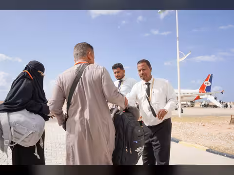 تدشين أولى رحلات تفويج حجاج بيت الله الحرام من مطار الريان الدولي