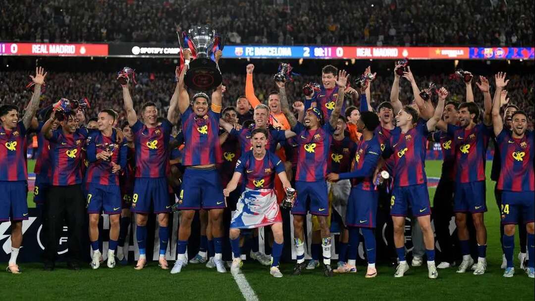 برشلونة يحسم لقب الدوري الإسباني للمرة 29 بتغلبه على ريال مدريد