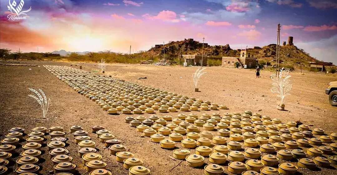 "مسام" يتلف 3951 قطعة من مخلفات الحرب في وادي دوفس بأبين