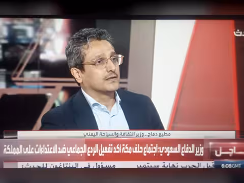 مطيع دماج للحدث: العمليات العسكرية لن تتوقف قبل استعادة الدولة ( نص المقابلة كاملا)
