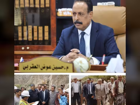 وزير الأشغال العقربي.. يقود عام التحدي لإعادة إحياء شريان الطرق في المحافظات المحررة